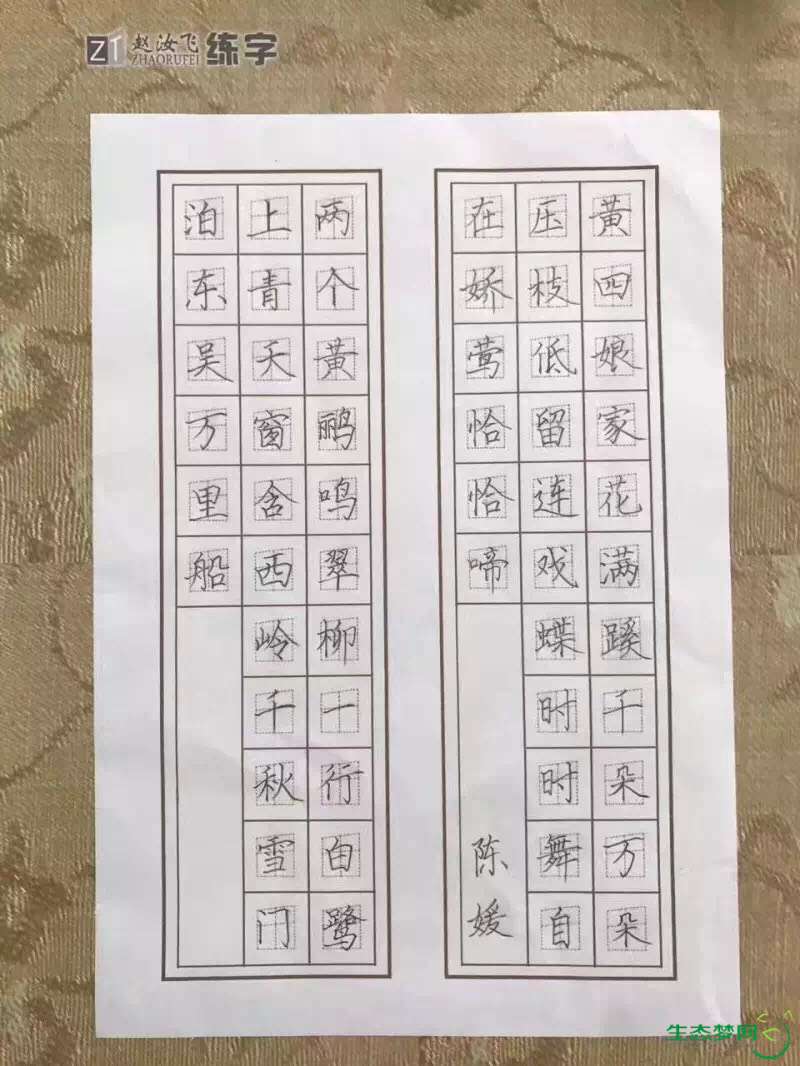 招硬笔书法老师一名